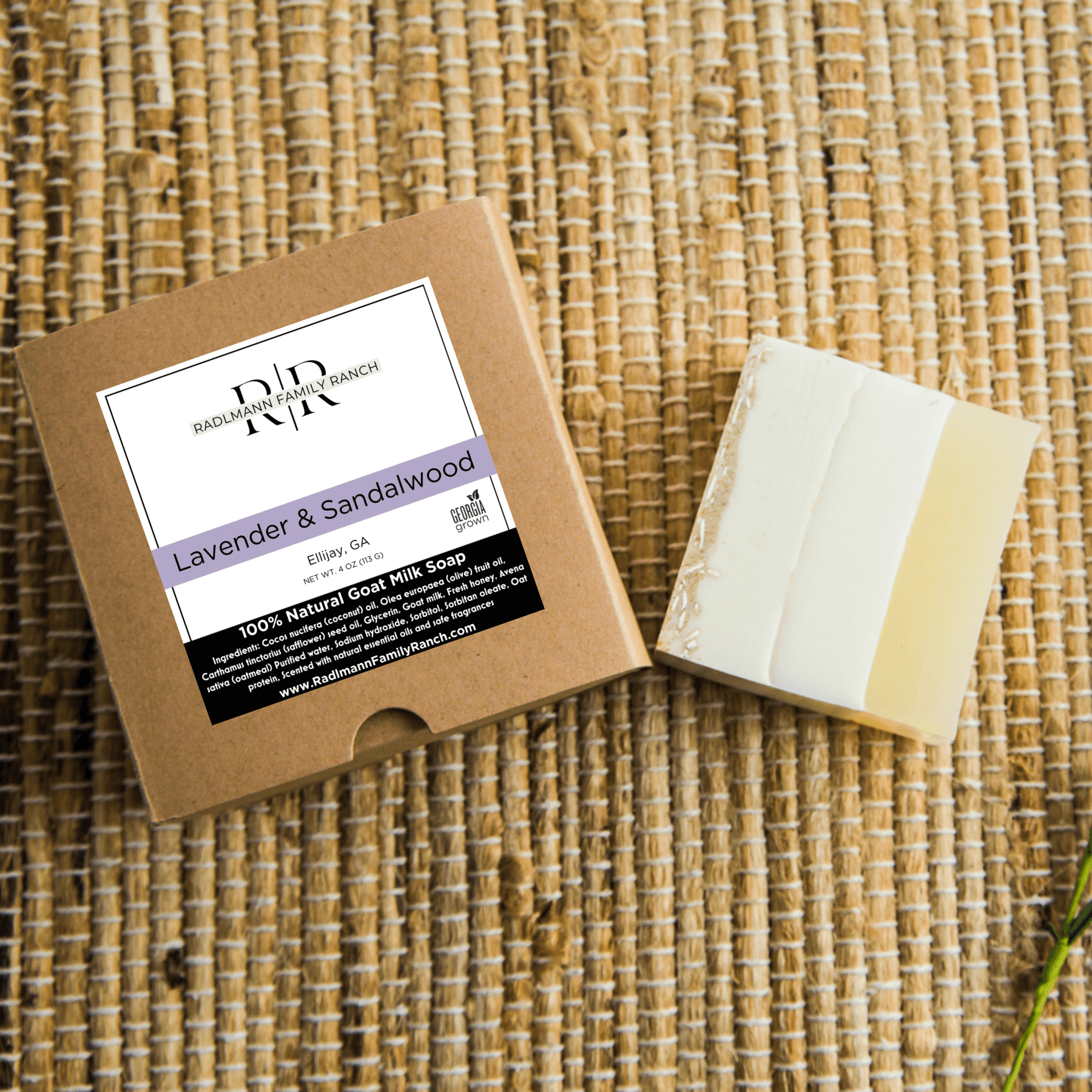 Lavender & Sandalwood | All Natural Goat Milk Soap Bar | 4 oz