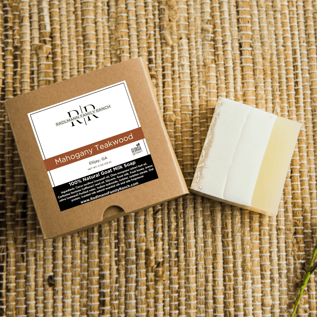 Mahogany Teakwood | All Natural Goat Milk Soap Bar | 4 oz