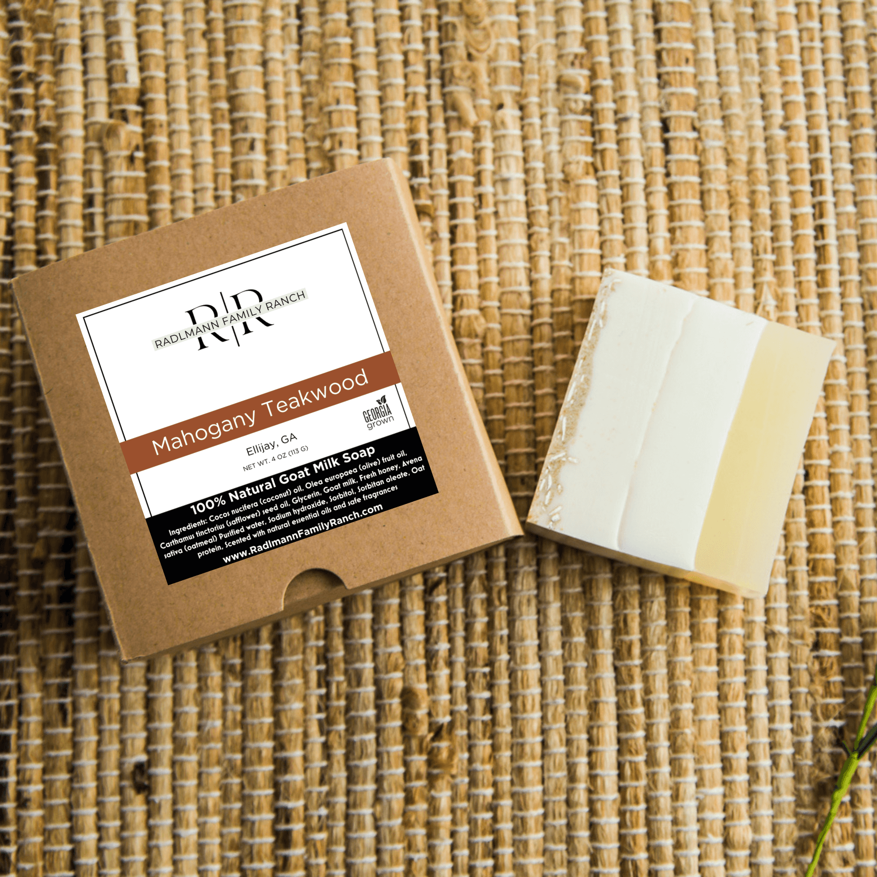 Mahogany Teakwood | All Natural Goat Milk Soap Bar | 4 oz