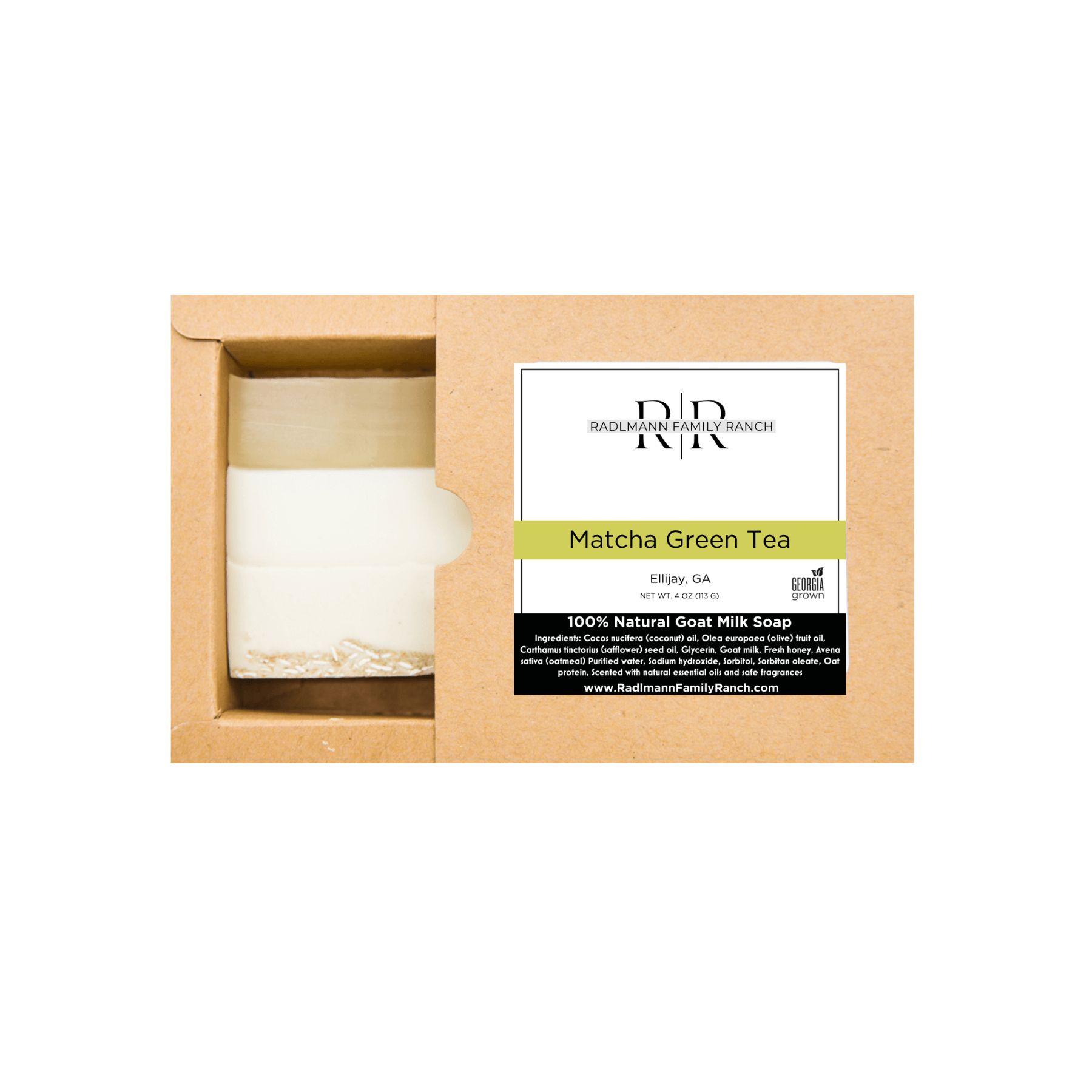 Matcha Green Tea | All Natural Goat Milk Soap Bar | 4 oz