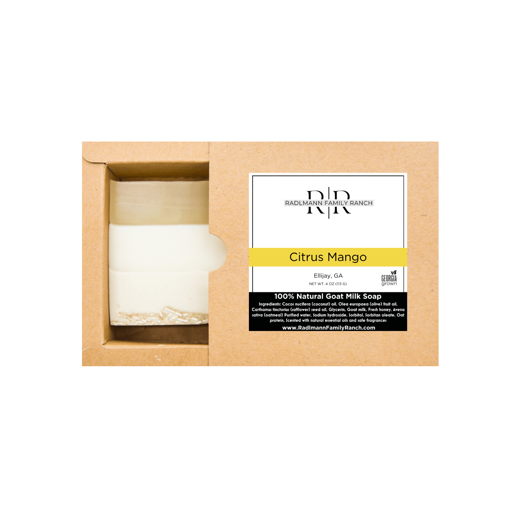 Citrus Mango | All Natural Goat Milk Soap Bar | 4 oz