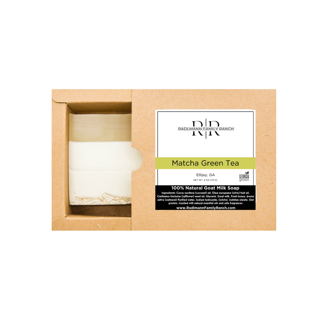 Matcha Green Tea | All Natural Goat Milk Soap Bar | 4 oz